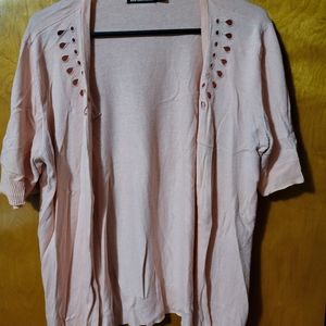 Short sleeve button cardigan
